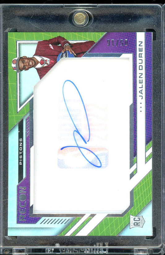 2022-23 Recon Jalen Duren Rookie Auto /16