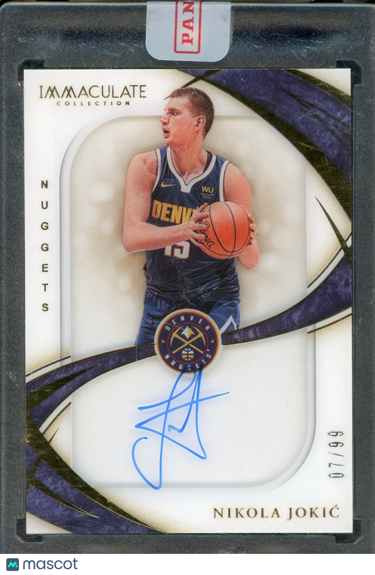 2019 Immaculate Nikola Jokic Shadowbox Auto #SS-NJK /99