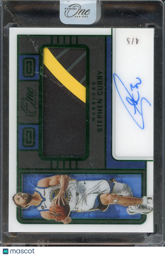 2022 Panini One Stephen Curry Patch Auto #JJA-SCU /5