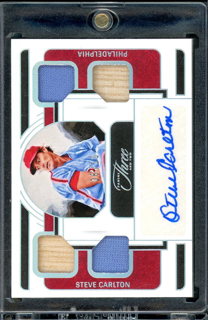 2023 Panini Three And Two Steve Carlton Patch Auto /10