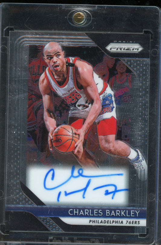 2018 Prizm Charles Barkley Auto ON CARD