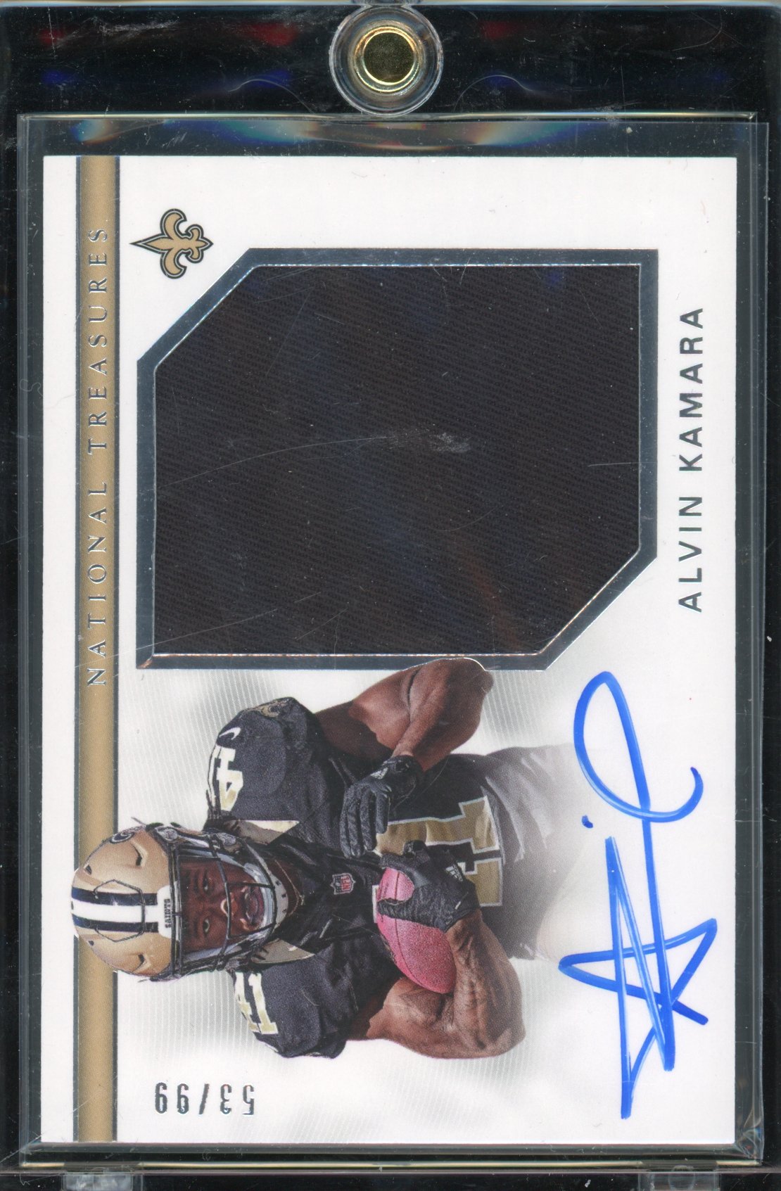 2017 National Treasures Alvin Kamara Rookie Patch Auto /99