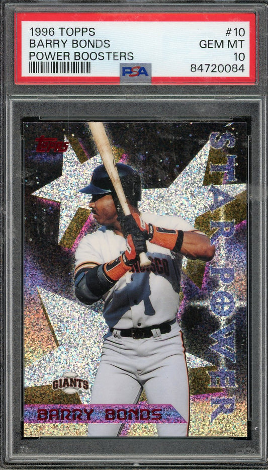 1996 Topps Barry Bonds Power Boosters #10 PSA 10