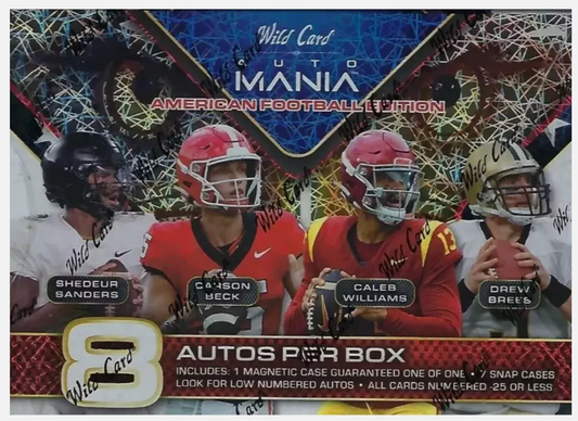 2024 Wild Card Auto Mania American Football Hobby Box