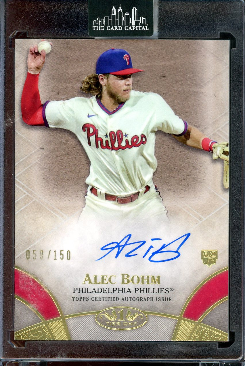 2021 Topps Tier One Alec Bohm Break Out Auto #BOA-AB /150 RC