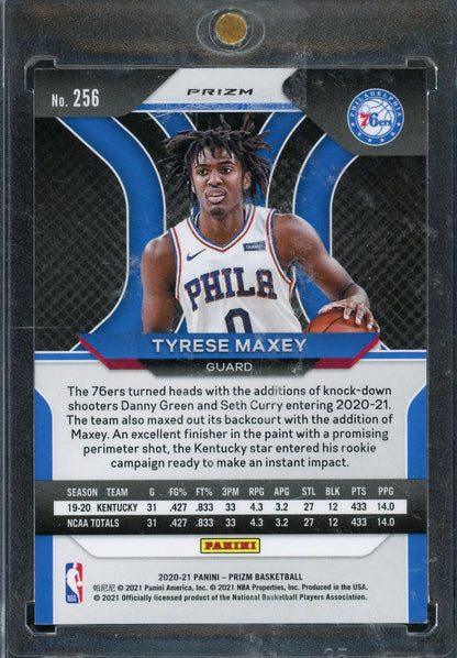 2020 Prizm Tyrese Maxey Silver #256 RC Rookie