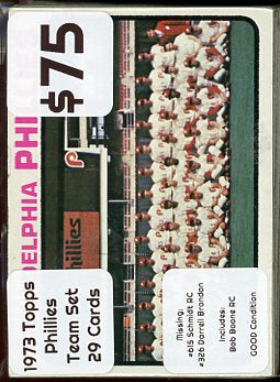 1973 Topps Phillies Team Set 29 Cards