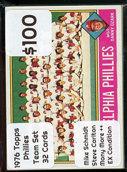 1976 Topps Phillies Team Set 32 Cards