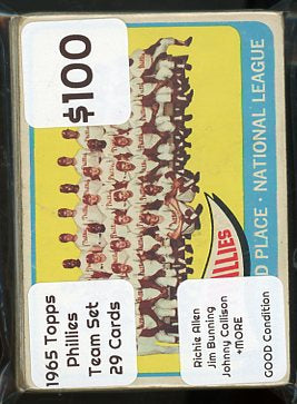 1965 Topps Phillies Team Set 29 Cards