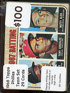 1968 Topps Phillies Team Set 29 Cards