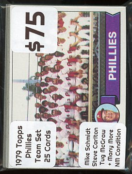 1979 Topps Phillies Team Set 25 Cards