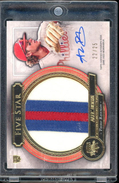 2021 Five Star Alec Bohm Jumbo Patch Auto 22/25 RC