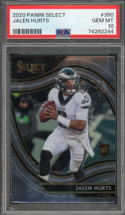 2020 Select Jalen Hurts Field Level #350 PSA 10 RC