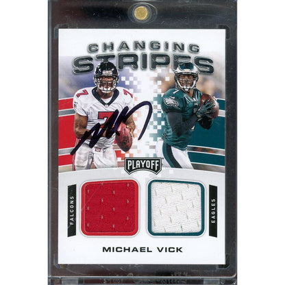 2020 Playoff Michael Vick Changing Stripes Jersey #CS-MV IP Auto