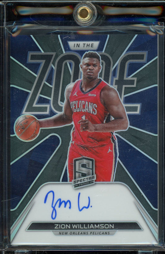 2022-23 Spectra Zion WIlliamson In the Zone Auto /49