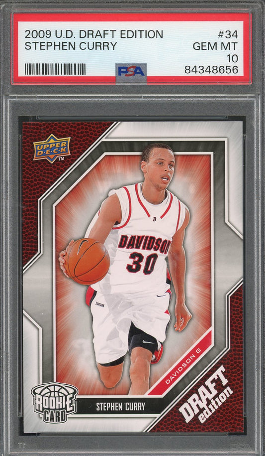 2009 Upper Deck Draft Stephen Curry #34 PSA 10 RC