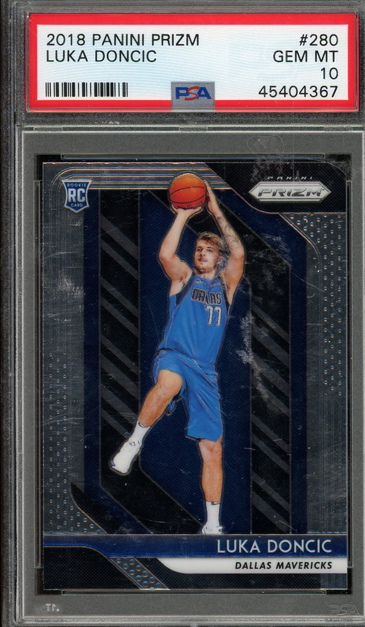 2018 Prizm Luka Doncic #280 PSA 10 RC Dallas Mavericks