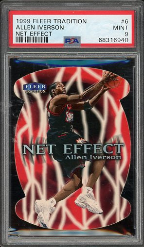 1999 Fleer Tradition Allen Iverson Net Effect #6 PSA 9