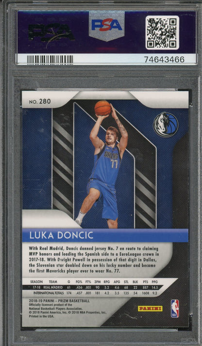 2018 Prizm Luka Doncic #280 PSA 10 RC Rookie