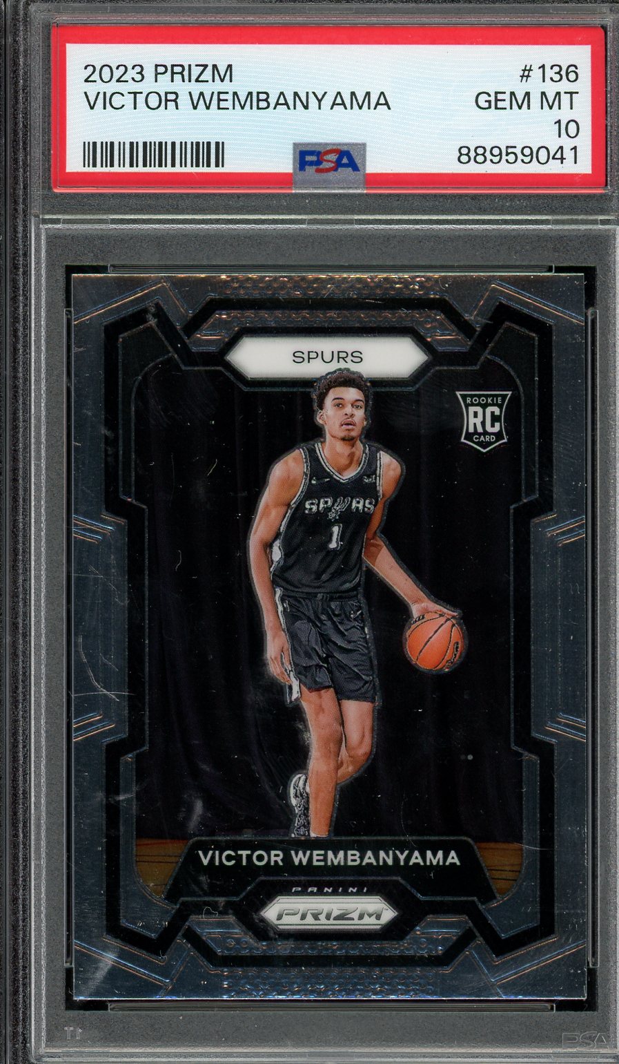 2023 Prizm Victor Wembanyama #136 PSA 10 RC Spurs