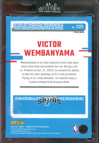 2023 Donruss Optic Victor Wembanyama Pink Hyper Rated Rookie #225 RC