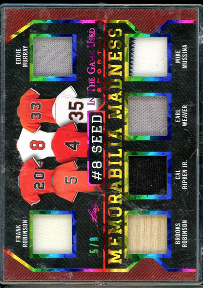 2022 leaf 8/9 seed Memorabilia Madness Deca Patch /8