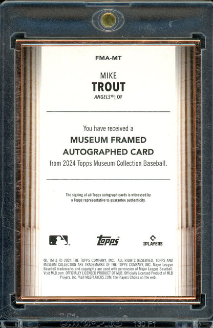 2024 Topps Museum Mike Trout Framed Auto /20