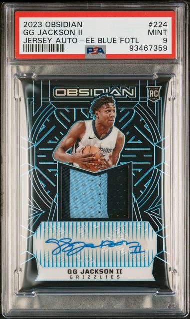 2023 Obsidian GG Jackson RPA Electric Etch Blue #224 /27 PSA 9RC FOTL