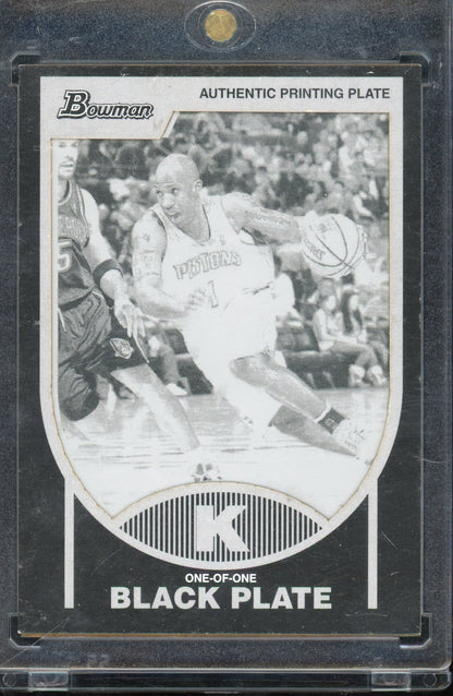 2007-08 Bowman Chauncey Billups 1/1 Printing Plate