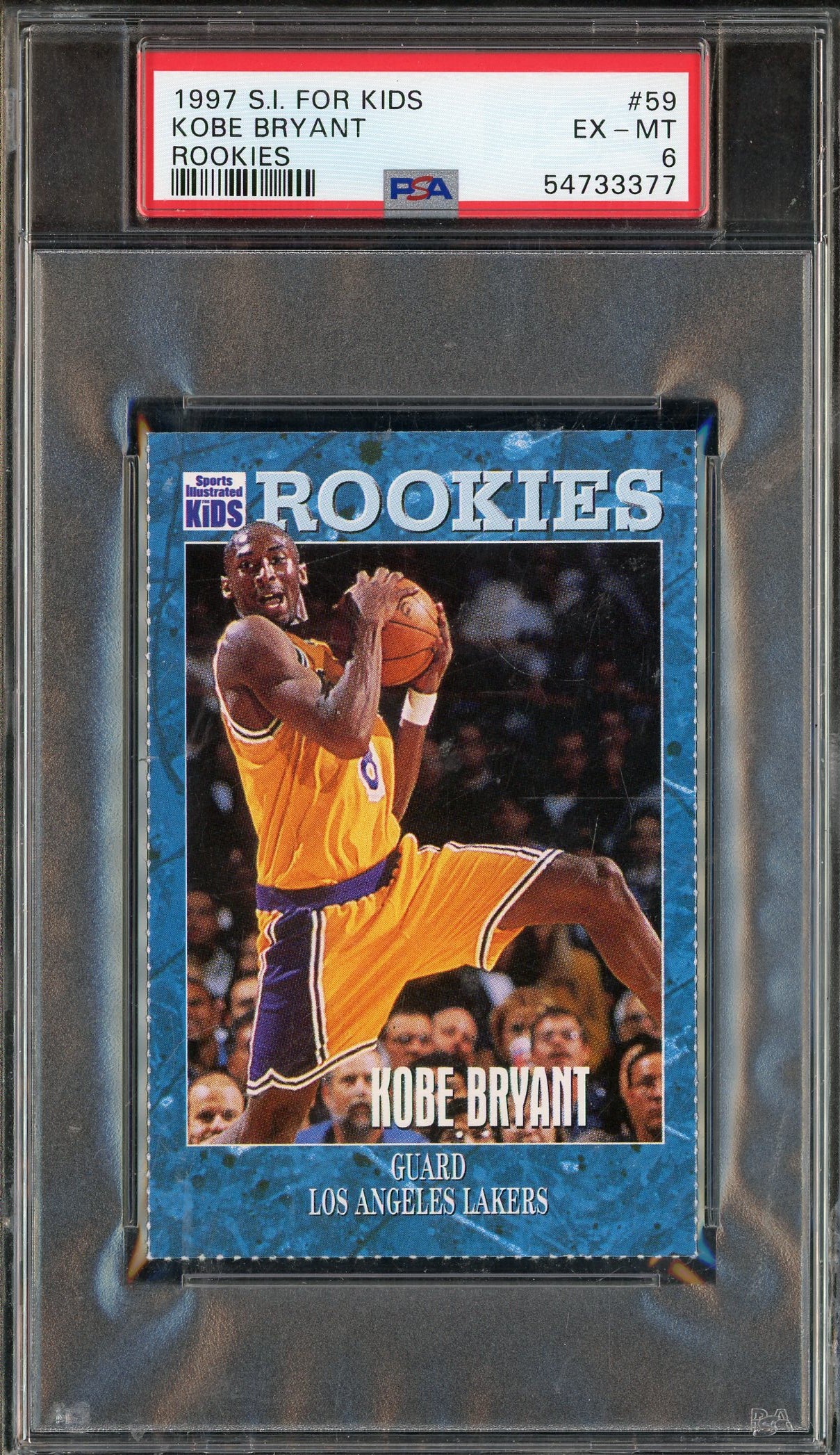 1997 SI For Kids Kobe Bryant Rookies PSA 6 RC