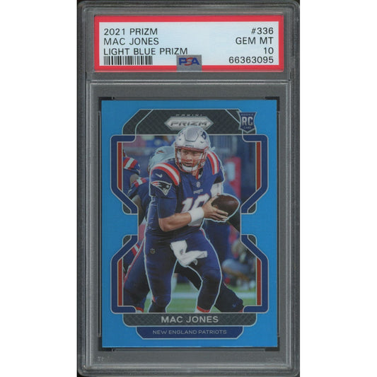 2021 Prizm Mac Jones Light Blue #336 PSA 10 RC