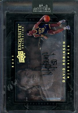 2011 UD Exquisite David Robinson Shadowbox Auto #D-DA