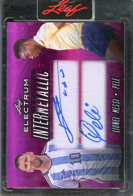 2024 Leaf Electrum Intermetallic Dual Auto Messi Pele 1/1