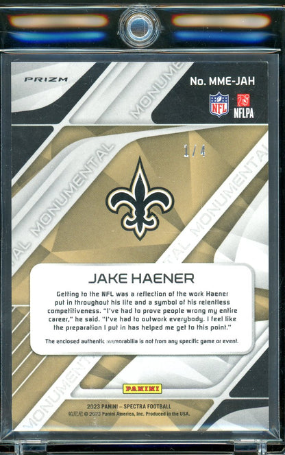 2023 Spectra Jake Haener Rookie Patch 1/4 RC