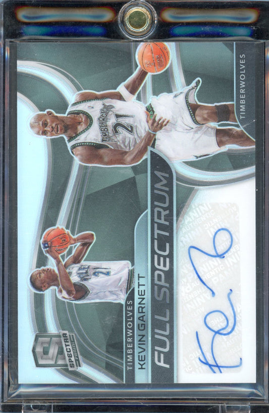 2020-21 Spectra Kevin Garnett Full Spwctrum Auto /49