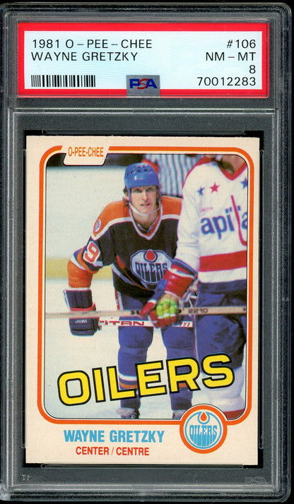 1981 O-Pee-Chee Wayne Gretzky PSA 8