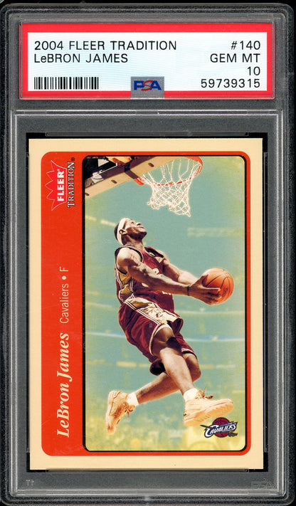 2004 Fleer Tradition LeBron James PSA 10