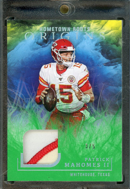 2020 Origins Patrick Mahomes Green Jersey #HR-11 /5