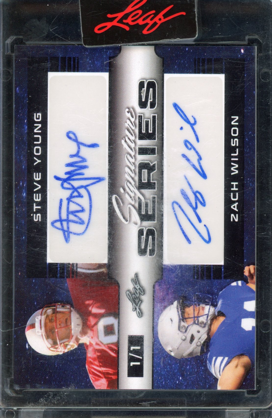 2022 Leaf Steve Young Zach Wilson 1/1 Auto