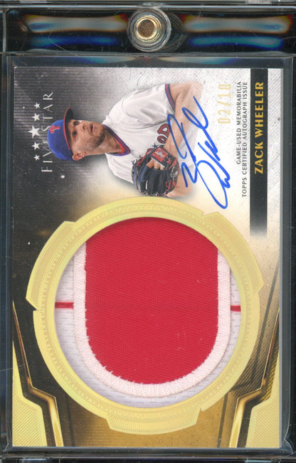 2024 Five Star Zack Wheeler Patch Auto /10