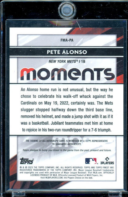 2023 Finest Pete Alonso Gold Moments Auto 44/50