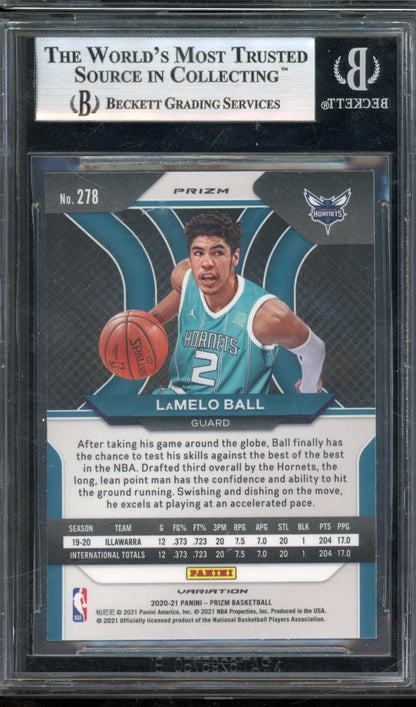 2020-21 Prizm Lamelo Ball Variations Fast Break Rookie BGS 9