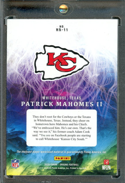 2020 Origins Patrick Mahomes Green Jersey #HR-11 /5