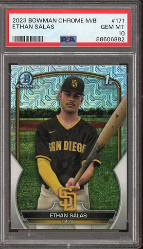 2023 Bowman Chrome Mega Box Ethan Salas #171 PSA 10 Top Prospect Bowman 1st