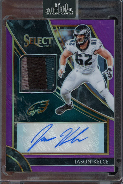 2019 Select Jason Kelce Purple Patch Auto #MP-JK /49