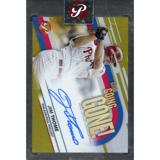 2023 Pristine Jim Thome Going...Going...Gone! Auto #GA-JT /50