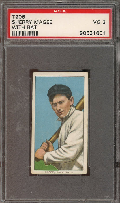 T206 Sherry Magee With Bat Piedmont Psa 3