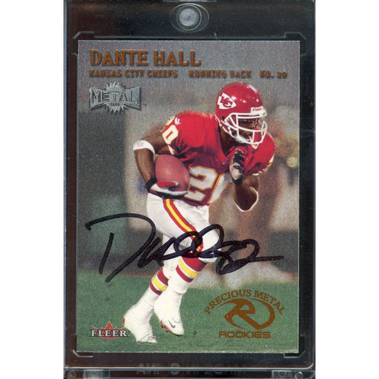 2000 Fleer Metal Dante Hall #227 IP Auto RC