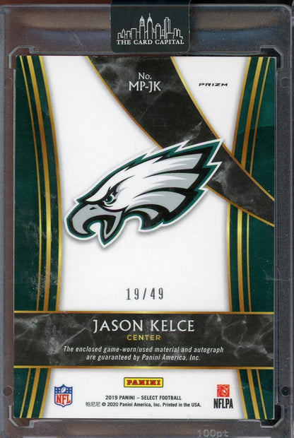 2019 Select Jason Kelce Purple Patch Auto #MP-JK /49