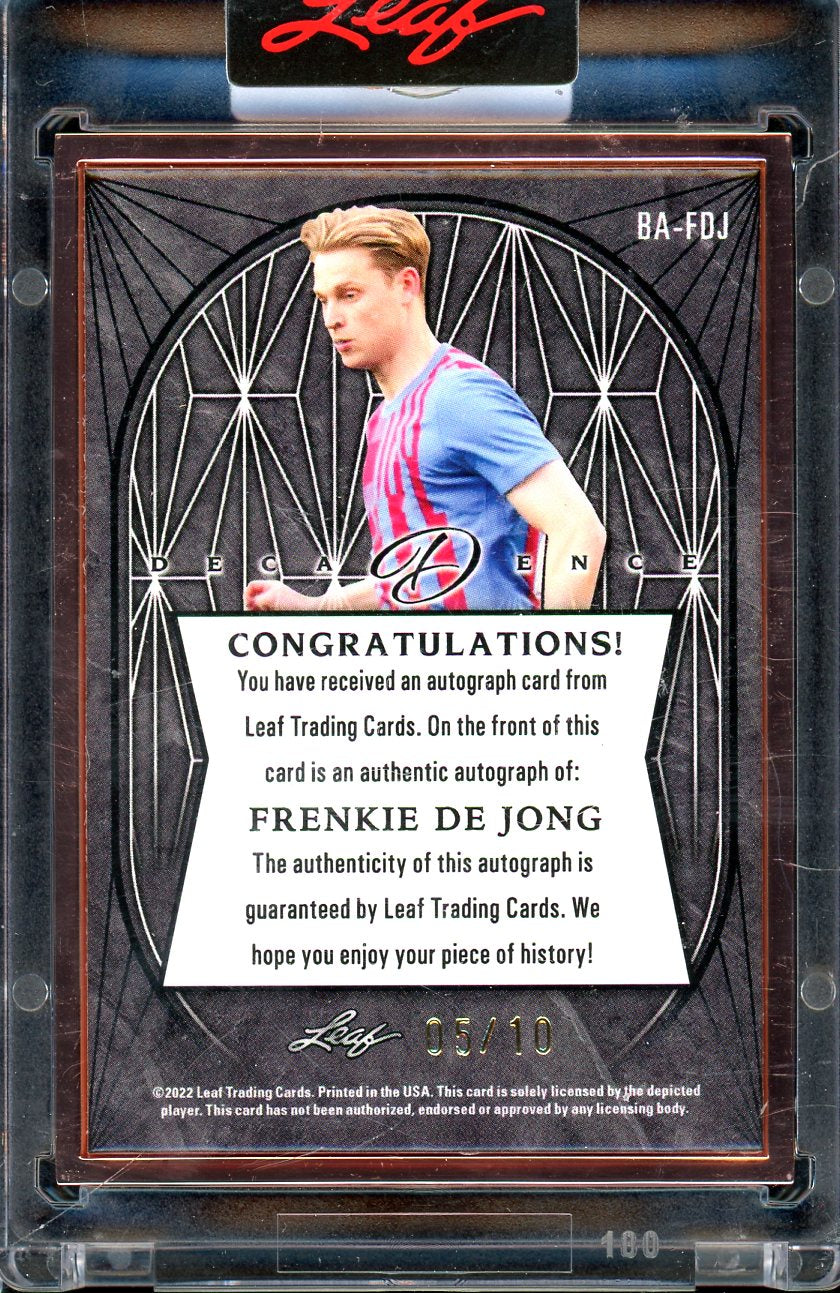 2022 Leaf Decadence Frenkie De Jong Auto /10